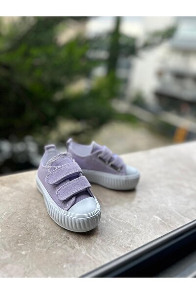 Scarpe Magiche Lila Puffy Tabanlı Kız Çocuk Sneaker