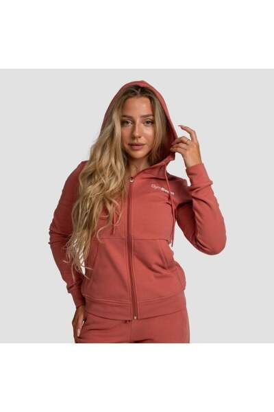 GymBeam Women‘s Limitless Zip Up Hoodie Cinnamon