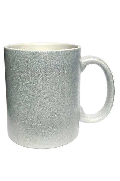 OEM Silver glitter pearlescent mug