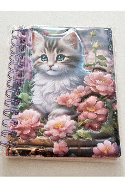 Modellino Spiralli Kabartmalı Soft Kapak 13x18cm Hatıra Günlük Renkli Resimli...