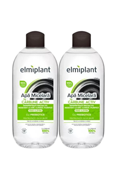 ELMIPLANT Lotiune micelara detox cu probiotice si carbune, Elmiplant, 2x 400ml