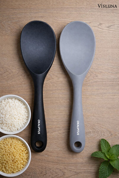 VİSLUNA ( 2 ADET ) Profesyonel Ultra Sert Uçlu Silikon Pilav Kaşığı – Yanmaz ...