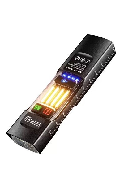 YEMAO Lanternă LED portabilă cu magnet/cărlig, reîncărcabilă, bec principal P...