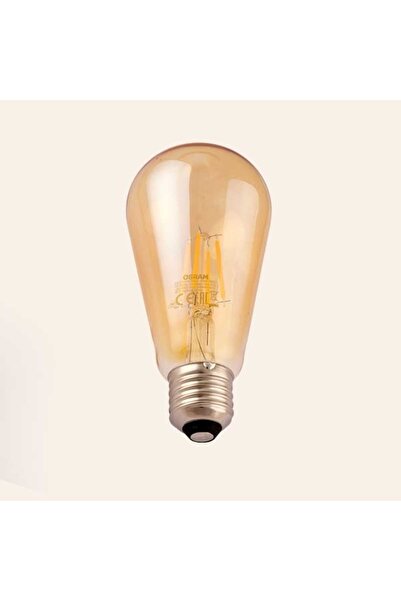 Osram Rustik Vintage Edison ST64 4W E27 2700K LED Ampul - Sarı Işık