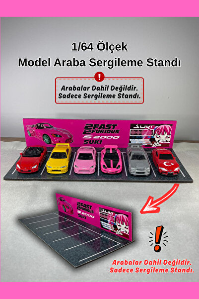 HOT WHEELS 1/64 Fast&Furious Suki S2000 Otopark Sergileme Standı (Arabalar Da...