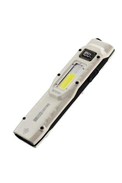 YEMAO Lanternă tactică portabilă ultrasubțire, 880 lm, cu clemă bidirecțional...