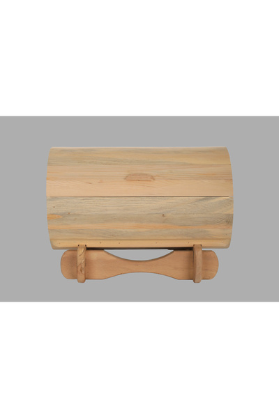 Ergün Avcı Avcı Ahşap & Tasarım Doğal Ahşap Çok Amaçlı Tamburlu Saklama ve Su...