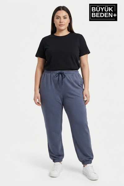 Superlife Women's Plus Size Elastic Leg Two Thread Comfortable Fit Slim Sweat...