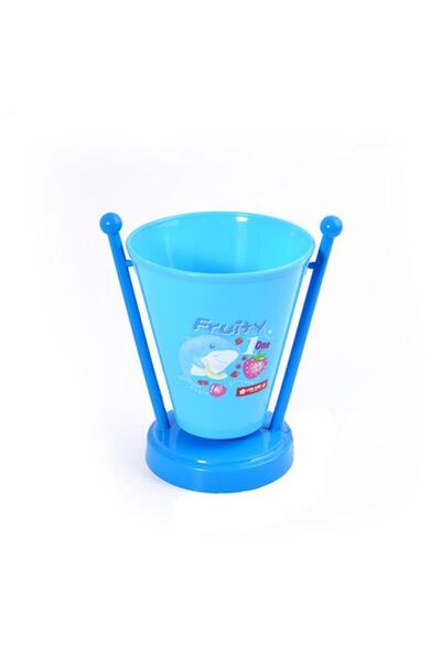 fruity Blue plastic pen holder