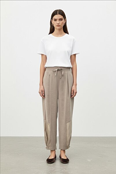 Puane Women's Lace-Up Relaxed Fit Pants – 18287Pnt - Mink