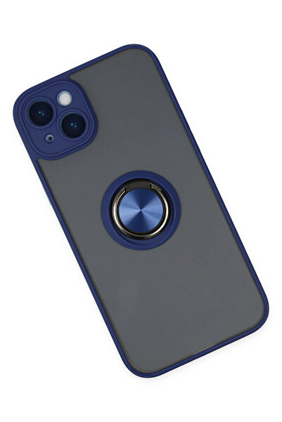 CT STONES غطاء حماية سيليكون لهاتف آيفون 14 من نيو فيس مع حلقة مونتريال - أزر...