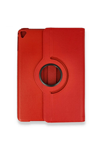 POYRAZ MARKET نيوفايس حافظة آيباد 4 9.7 360 حافظة جلدية للتابلت - أحمر