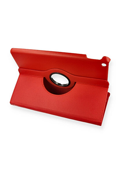 POYRAZ MARKET Newface iPad Pro 11 (2024) Case 360 Tablet Leather Case - Red