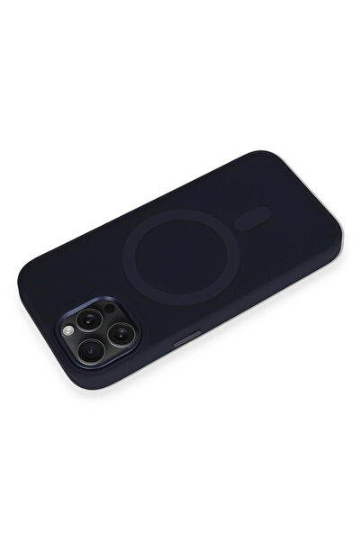 Ş&A BOUTIQE حافظة Newface لهاتف آيفون 15 برو ماكس أوسلو ماجسيف - أزرق داكن