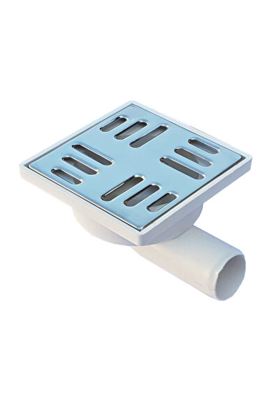 offpigeon Floor Drain with Side Outlet 32, Collector, with Stainless Steel Gr...