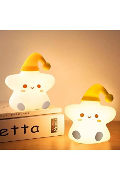 KYonlineSell Çocuk Gece Lambası Little Yıldız Gece Lambası,Yumuşak Dokunmatik RGB Renk Modu,Emzirme