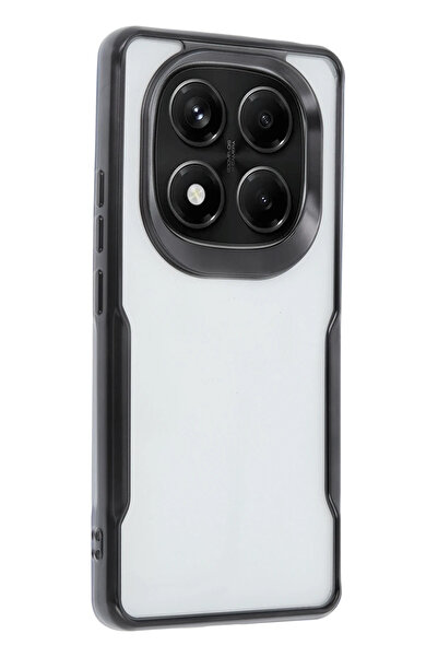 ZEMİRA HOME نيوفايس حافظة شاومي ريدمي نوت 14 برو بلس من السيليكون - أسود