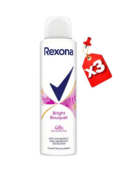 Rexona Deo Spray 150Ml Bright Bouquet X3