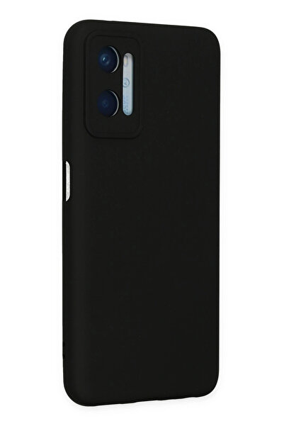 ENEFENDİ جراب Newface لهاتف اوبو A96 مصنوع من السيليكون المخملي نانو - أسود