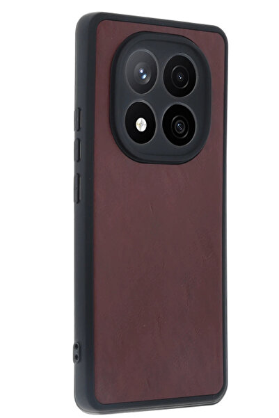 ZEMİRA HOME حافظة نيو فيس لهاتف Xiaomi Redmi Note 14 Pro 5G Aras - أحمر كلاريت