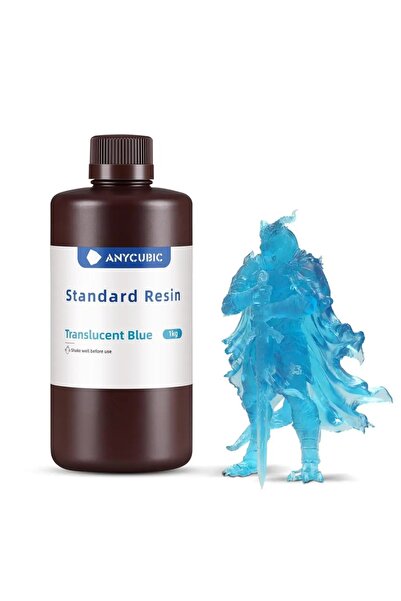 Anycubic Standart Yarı Saydam Mavi Reçine 1Kg SLA - Teknoartshop