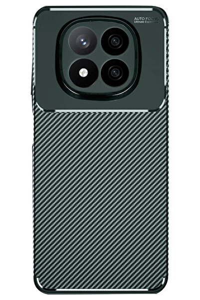 BALCI Newface Xiaomi Redmi Note 14 Pro 5G حافظة كربون بتركيز تلقائي - أخضر داكن