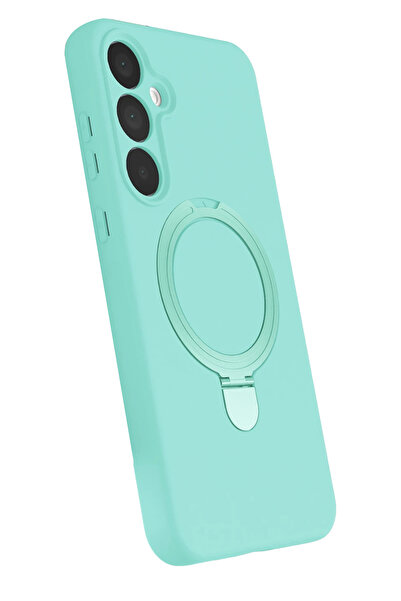 ZEMİRA HOME غطاء Newface Samsung Galaxy A55 5G Regal Magsafe مع حامل - أخضر مائي