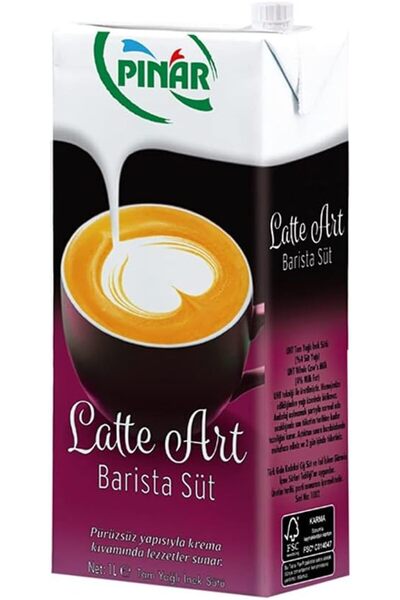 BRF KaraWorkSell Pınar Latte Art Tam Yağlı Barista Süt 1 L 1196440