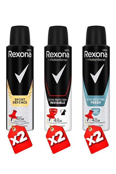 Rexona Men Motion Sense Sport Defence 150ml x2 + Active Protection 150ml x2 +...