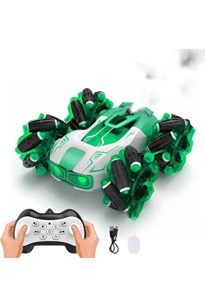 No35 4X4 Buhar Atan Şarjlı Full Fonksiyon Uzaktan Kumandalı Akrobat Araba Duman Atar Dahili Typc-e Ş
