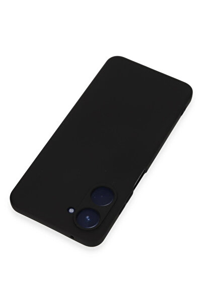 FREEDOM STOREE حافظة Newface Realme 10 4G من السيليكون المخملي الداخلي - أسود