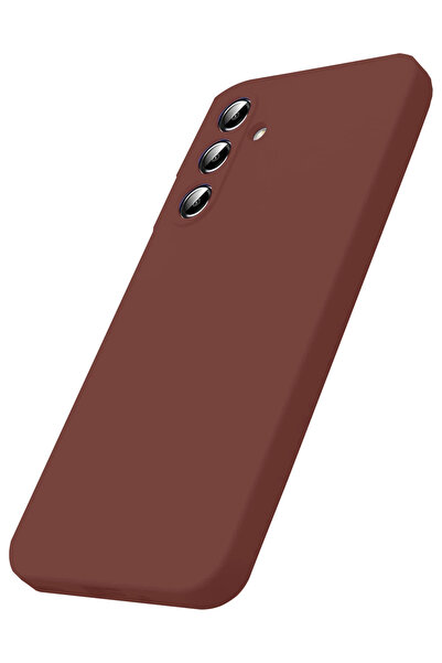 FREEDOM STOREE غطاء سيليكون جديد لهاتف سامسونج جالاكسي S25 Fe - لون أحمر داكن