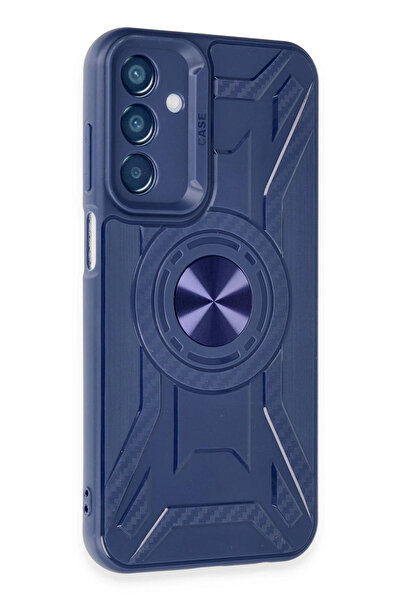 CT STONES حافظة سامسونج جالاكسي A35 5G من نيو فيس سيليكون لينكولن - أزرق داكن