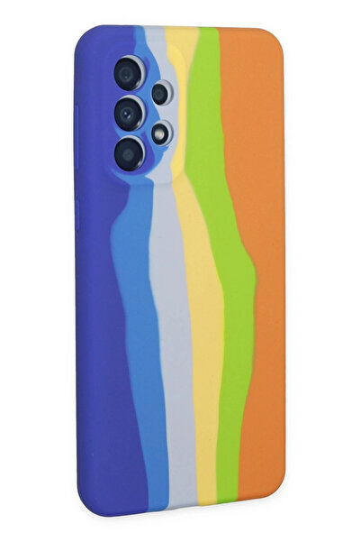 No 35 حافظة Newface لهاتف سامسونج جالاكسي A53 5G من السيليكون الرخامي - أزرق-...