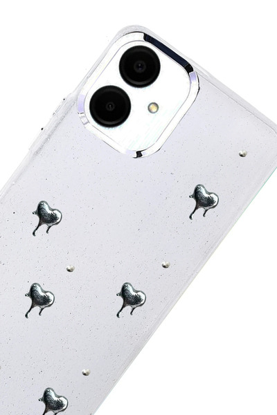 FREEDOM STOREE غطاء نيو فايس سامسونج جالاكسي A07 4G بنمط الفيونكة - نمط 1