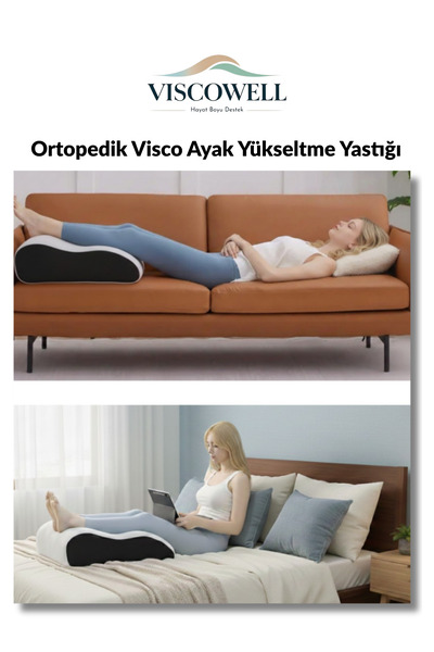 ViscoWell Ortopedik Visco Ayak Yükseltme Yastığı – Evde Dinlenme ve Rahatlama...