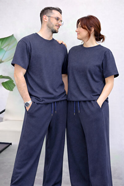 BayBayan Ειδικό σετ φόρμας με κοντά μανίκια για ζευγάρια, καθημερινής και αθλ...