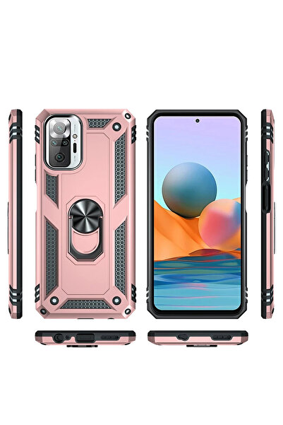 ykavm غطاء حماية سيليكون لهاتف Xiaomi Redmi Note 10 Pro من Newface مع حلقة صو...