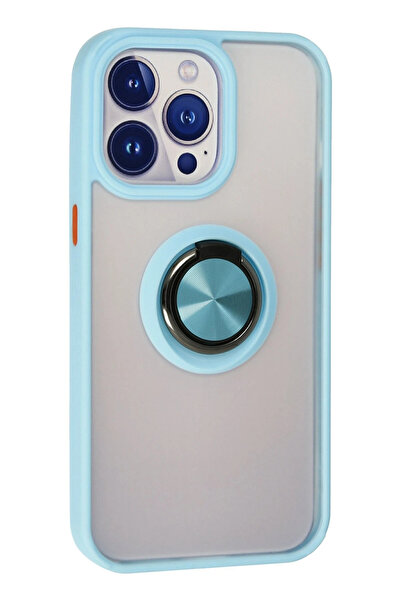 CT STONES حافظة نيو فيس لهاتف آيفون 13 برو من السيليكون مع حلقة مونتريال - أز...