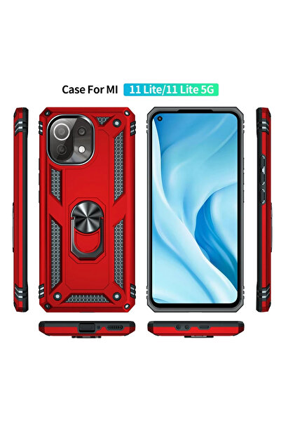 FREEDOM STOREE غطاء حماية سيليكون لهاتف Xiaomi Mi 11 Lite من Newface مع حلقة ...