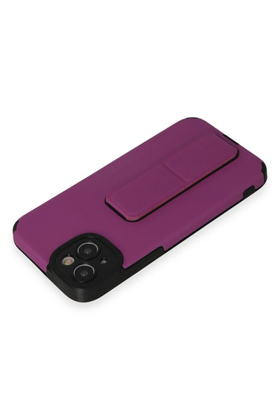 POYRAZ MARKET حافظة نيو فيس لهاتف آيفون 14 بلس من السيليكون مع حامل كبير - أر...