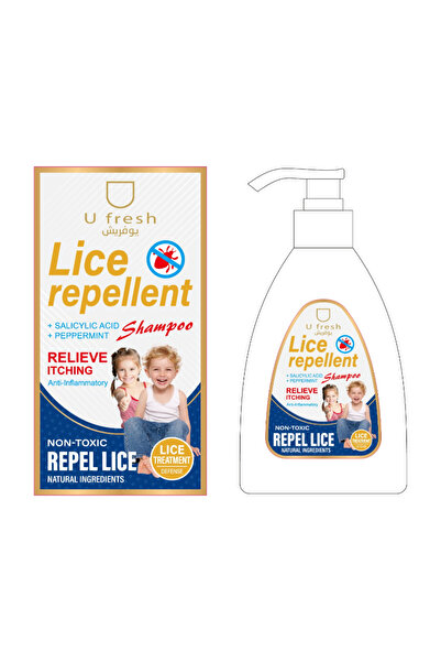 U FRESH شامبو ضد القمل مكون من نعناع + اكليل الجبل 300 ملل