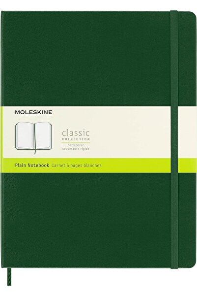 BRF Elizberrasell Moleskine Unlined Mersin Green Notebook XL Size Hard Cover ...