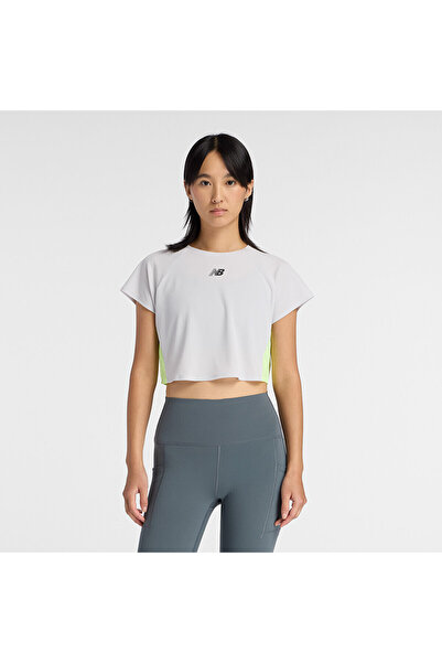 New Balance WT61P38U Gri Kadın Tişört