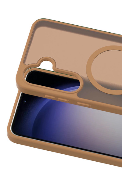 POYRAZ MARKET غطاء جوكو سامسونج جالاكسي A17 5G جوتا ماج سيف - تيتانيوم صحراوي