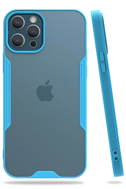 FREEDOM STOREE جراب Newface لهاتف آيفون 12 برو ماكس سيليكون بلاتينيوم - أزرق