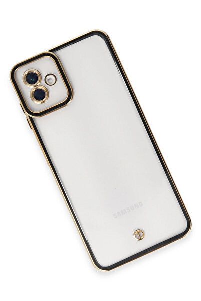 FREEDOM STOREE نيوفيس حافظة سامسونج جالاكسي A04 سيليكون عدسة ليفا - أسود