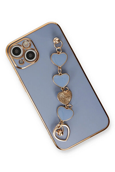 TBL DEKOR حافظة نيو فايس لهاتف ايفون 14 من السيليكون - رمادي