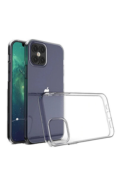 TUBA TOPTAŞ حافظة نيو فيس لهاتف ايفون 12 برو ماكس من السيليكون الشفاف الفاخر