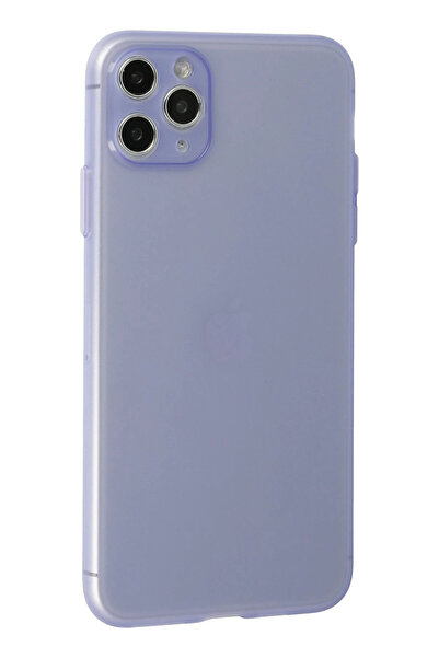 FREEDOM STOREE حافظة نيو فيس لهاتف ايفون 11 برو ماكس من السيليكون - بنفسجي